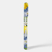 Monogram Name Lemon Blue French Country Tile  Case-Mate iPhoneケース (裏面 / 右)