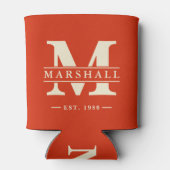 Monogram & Name Overlay Blood Orange 缶クーラー (裏面)