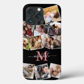 Monogram Name Photo Collage Case-Mate iPhoneケース iPhone 13 Proケース (裏面)