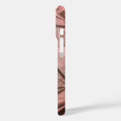 Monogram Name Rose Gold 3D Effect Toile Look Cool  Case-Mate iPhoneケース (裏面 / 左)