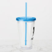 Monogram Name Simple Personalised tumbler アクリルタンブラー (右)