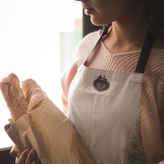 Monogram Nature Stamp | Custom Name エプロン