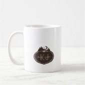Monogram Nature Stamp | Custom Name コーヒーマグカップ (左)