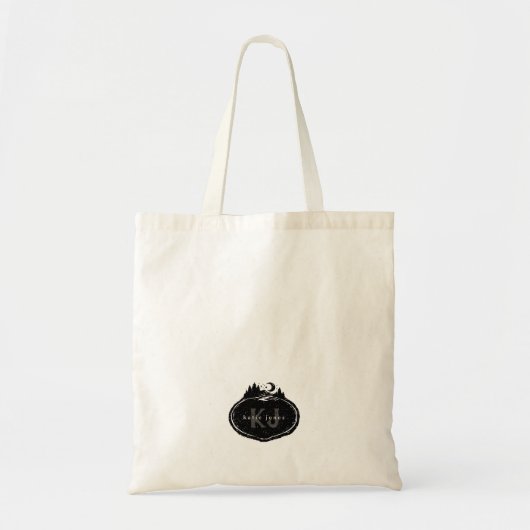 Monogram Nature Stamp | Custom Name トートバッグ (正面)