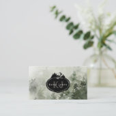 Monogram Nature Stamp | Custom Name 名刺 (スタンド正面)