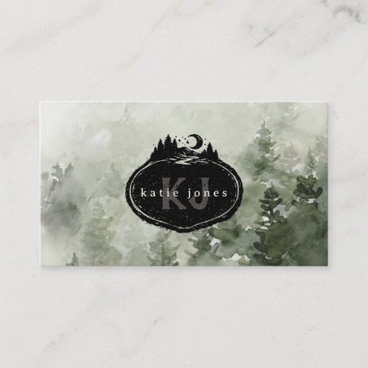 Monogram Nature Stamp | Custom Name 名刺 (正面)