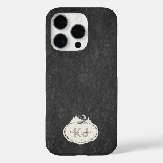 Monogram Nature Stamp | Custom Name Case-Mate iPhoneケース (裏面)
