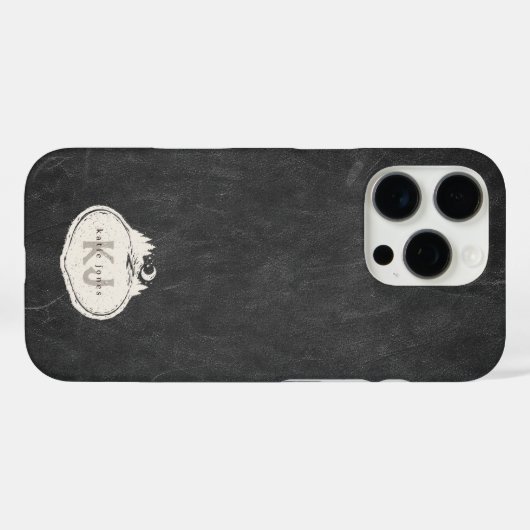 Monogram Nature Stamp | Custom Name Case-Mate iPhoneケース (裏面 (横))