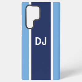 Monogram Navy Stripe MagSafe Tough Samsung Galaxy S22 Ultraケース