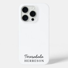 Monogram Neutral Modern Minimalist Stylish iPhone 15 Proケース