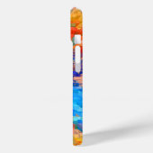 Monogram on Rainbow Abstract Background Case-Mate iPhoneケース (裏面 / 左)