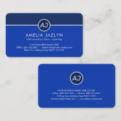 Monogram One White Line CEO Founder 名刺 (正面/裏面)