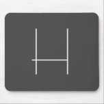 Monogram Own Name Initial Modern Minimalist Grey マウスパッド<br><div class="desc">You can change the information with your own personal information with easy and useful editing tools. Thus,  you will have a product that is completely unique to you.</div>