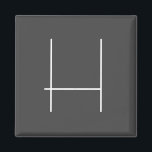 Monogram Own Name Initial Modern Minimalist Grey マグネット<br><div class="desc">You can change the information with your own personal information with easy and useful editing tools. Thus,  you will have a product that is completely unique to you.</div>