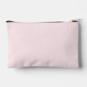 Monogram Pastel Pink Gold Black Minimalist Simple アクセサリーポーチ (裏面)