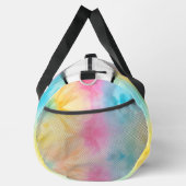 Monogram Personalize Rainbow Tie Dye Girl Gear bag ダッフルバッグ (右)