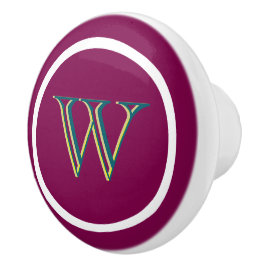 Monogram Personalized Drawer Handles Pulls Knobs  セラミックノブ