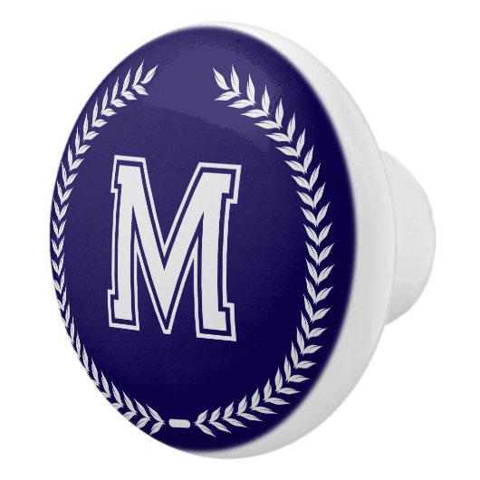 Monogram Personalized Drawer Handles Pulls Knobs  セラミックノブ (右)