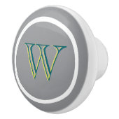 Monogram Personalized Drawer Handles Pulls Knobs セラミックノブ (右)