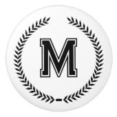 Monogram Personalized Drawer Handles Pulls Knobs セラミックノブ (正面)