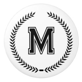 Monogram Personalized Drawer Handles Pulls Knobs  セラミックノブ