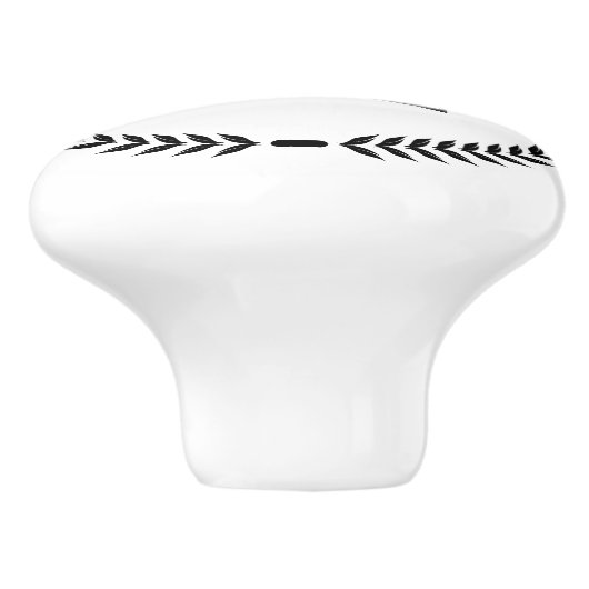 Monogram Personalized Drawer Handles Pulls Knobs セラミックノブ (側面)