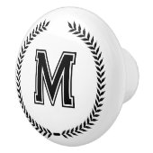 Monogram Personalized Drawer Handles Pulls Knobs  セラミックノブ (右)