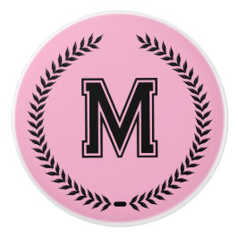 Monogram Personalized Drawer Handles Pulls Knobs  セラミックノブ