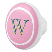 Monogram Personalized Drawer Handles Pulls Knobs  セラミックノブ (右)