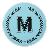 Monogram Personalized Drawer Handles Pulls Knobs  セラミックノブ (正面)