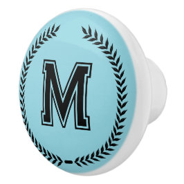 Monogram Personalized Drawer Handles Pulls Knobs  セラミックノブ