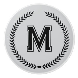 Monogram Personalized Drawer Handles Pulls Knobs  セラミックノブ