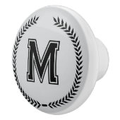 Monogram Personalized Drawer Handles Pulls Knobs  セラミックノブ (右)
