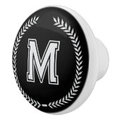 Monogram Personalized Drawer Handles Pulls Knobs セラミックノブ (右)