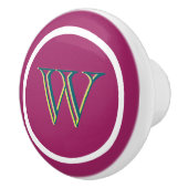 Monogram Personalized Drawer Handles Pulls Knobs  セラミックノブ (右)