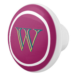 Monogram Personalized Drawer Handles Pulls Knobs  セラミックノブ