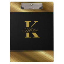 monogram personalized golden