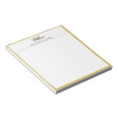 Monogram Personalized Notepad with Custom Name Loo ノートパッド (アングル)