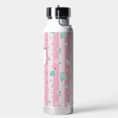 Monogram Pickleball Gift for Her ウォーターボトル (左面)