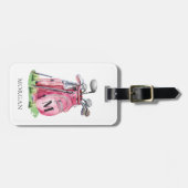 Monogram Pink Golf Bag ラゲッジタグ (正面横)