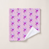 Monogram Pink Rose's Cottagecore バスタオルセット (ウォッシュタオル)