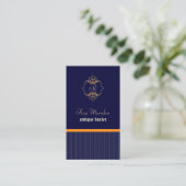 Monogram+pinstripes/DIY背景 名刺 (スタンド正面)