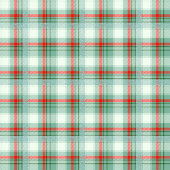 Monogram Plaid Blanket Red Green Christmas Chic フリースブランケット