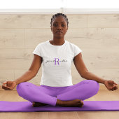 Monogram 'positive vibes' Activewear Classic White Tシャツ