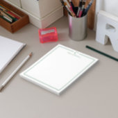 Monogram Professional Dark Green Border Stationery ノートパッド
