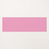 Monogram purple green floral pattern ヨガマット (裏面(横))