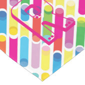 Monogram Rainbow Diagonal Lines Pattern Pop Art ショートテーブルランナー (コーナー)