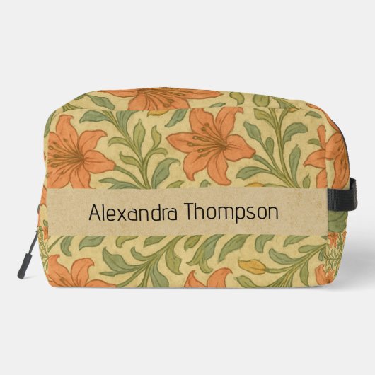 Monogram rustic Kraft botanical William morris ドップキット (裏面)