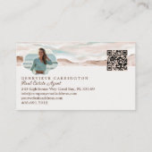 Monogram Seashell Properties Photo Real Estate 名刺 (裏面)