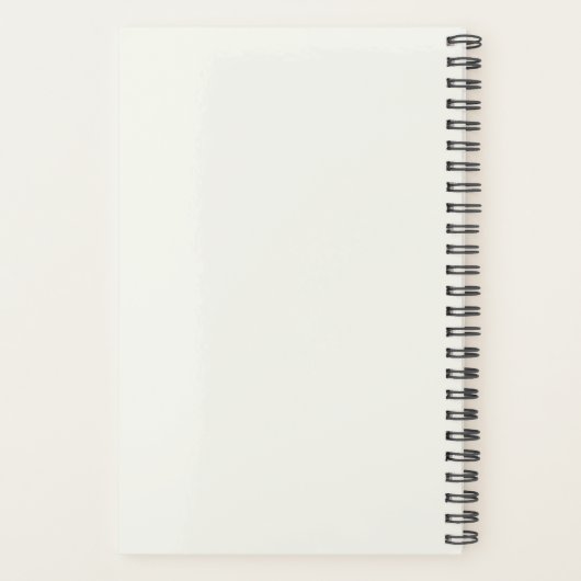 Monogram Simple Elegant Minimal Ivory Personalized プランナー手帳 (裏面)